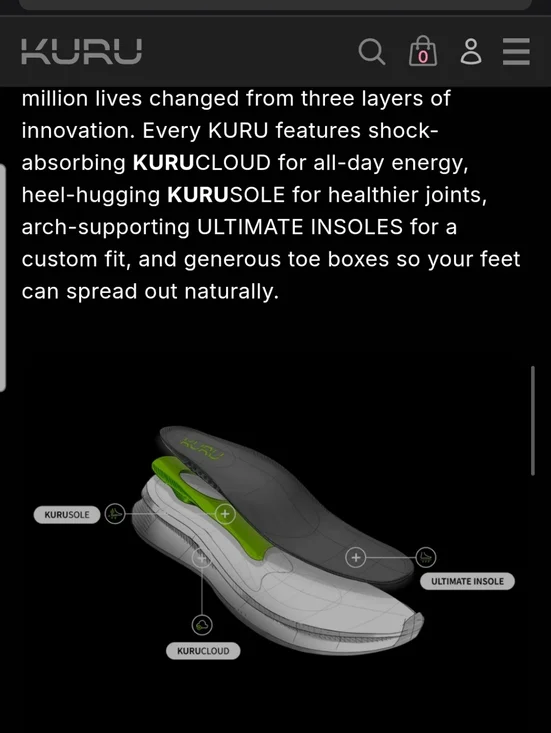 Kuru Flex Via Jet Black/Bright White - Picture 12 of 16